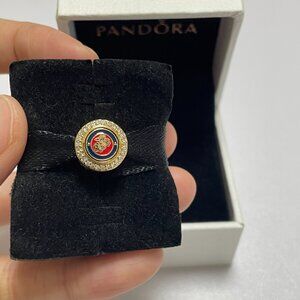 Pandora USMC Marine Corps Exclusive Dangle Bead Charm